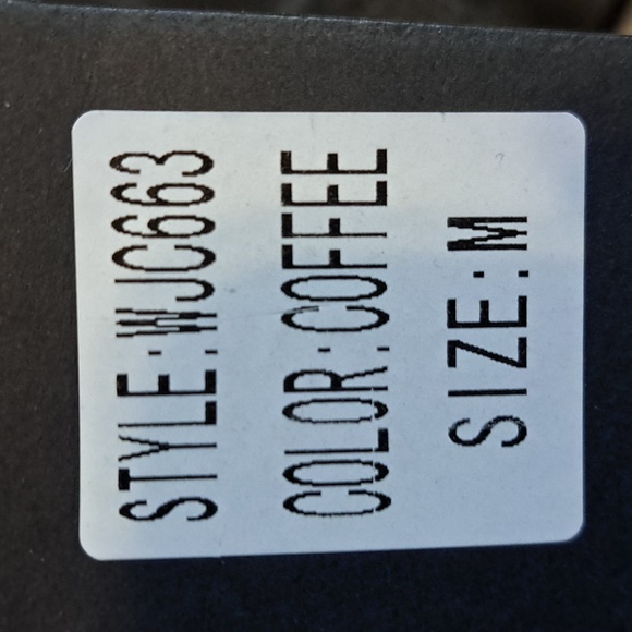 Love & Lock size medium COFFEE colored faux leather jacket - Picture 10 of 17